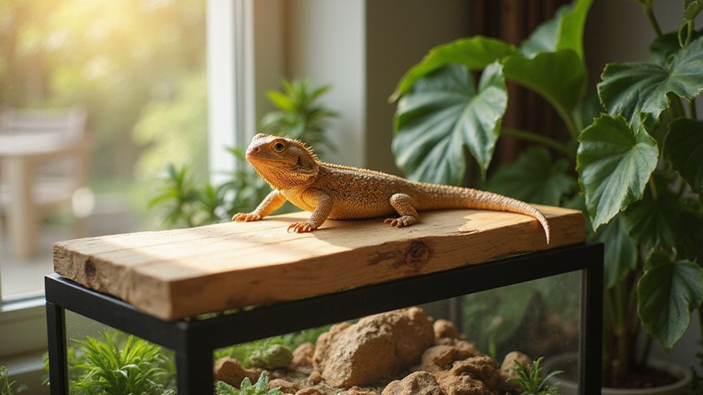 easy bearded dragon basking platform