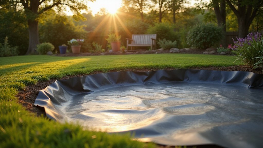 installing a pond liner