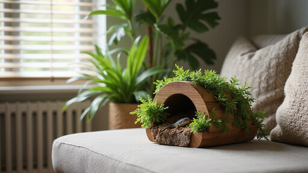 simple reptile hide construction